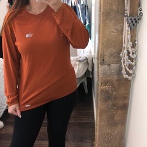 The North Face vapor wick burnt orange men’s shirt